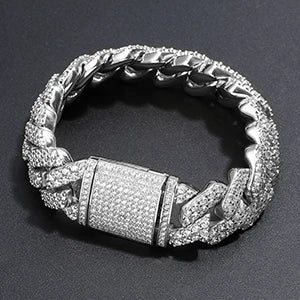 Chunky Cuban Link CZ Bracelet