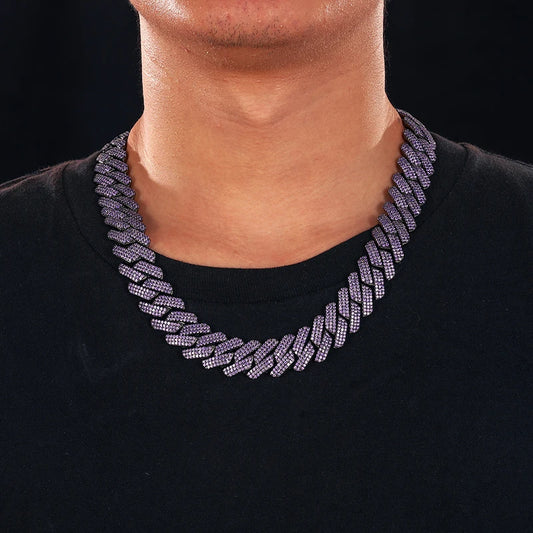Heavy 3 Row Crystal Miami Cuban Chain