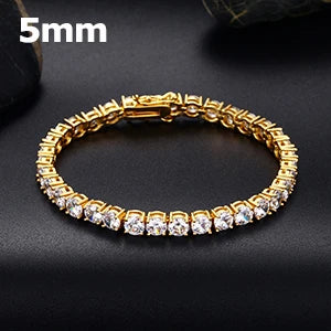 3/4/5mm CZ Tennis Bracelet