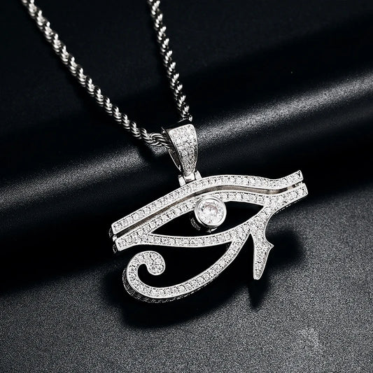 Eye of Horus Pendant w Rope Chain