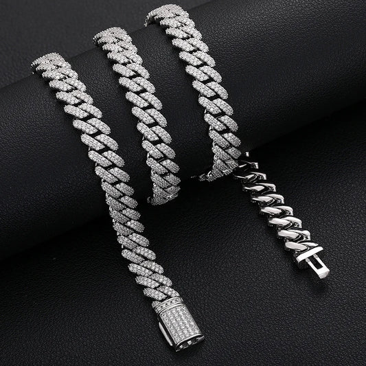 Iced Out Pave CZ Miami Cuban Chain