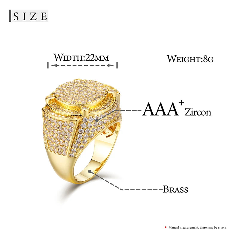 CZ Iced Out Finger Ring