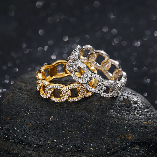 Cuban Link CZ Ring