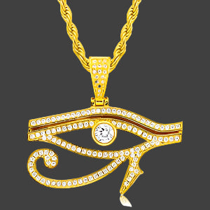 Eye of Horus Pendant w Rope Chain
