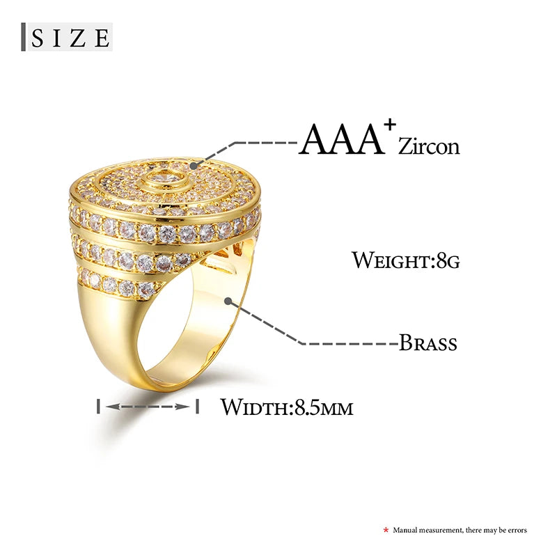 Micro Pave CZ Iced Out Ring