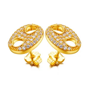 Iced Out CZ Stud Earring