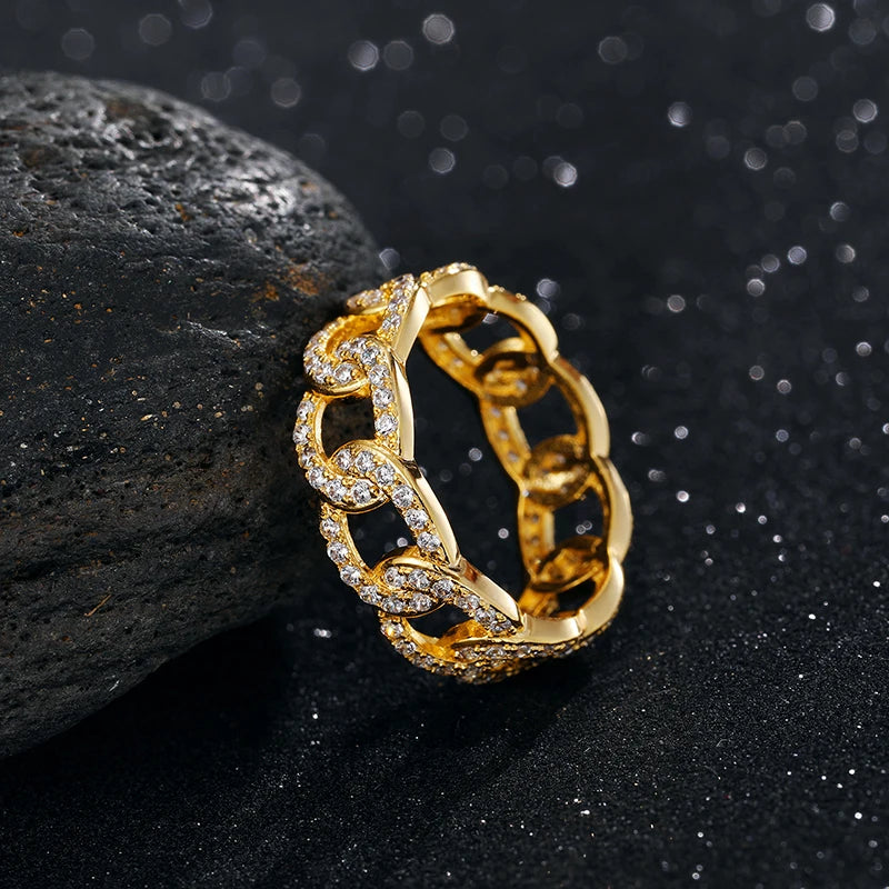 Cuban Link CZ Ring