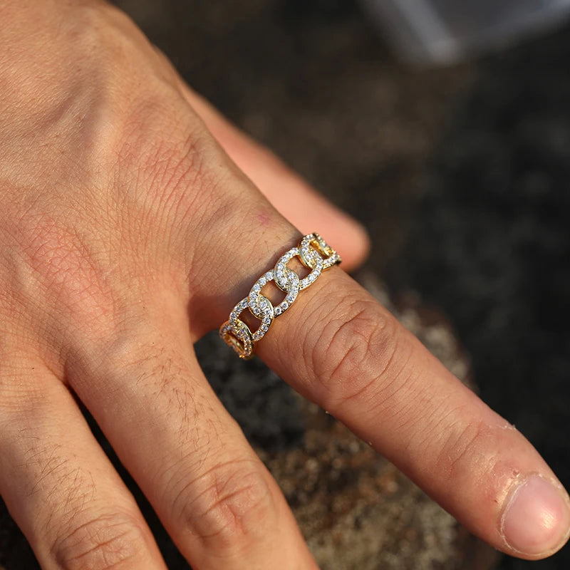 Cuban Link CZ Ring