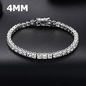 3/4/5mm CZ Tennis Bracelet
