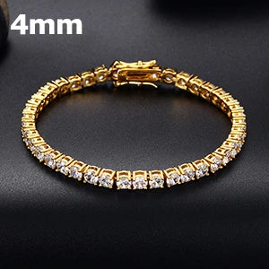 3/4/5mm CZ Tennis Bracelet