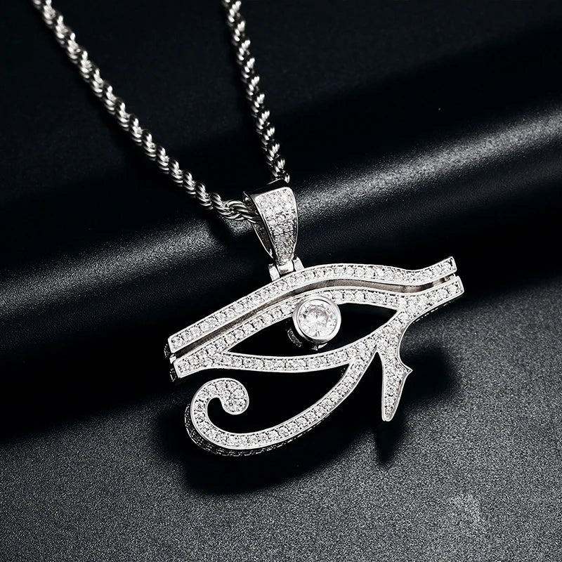 Eye of Horus Pendant w Rope Chain